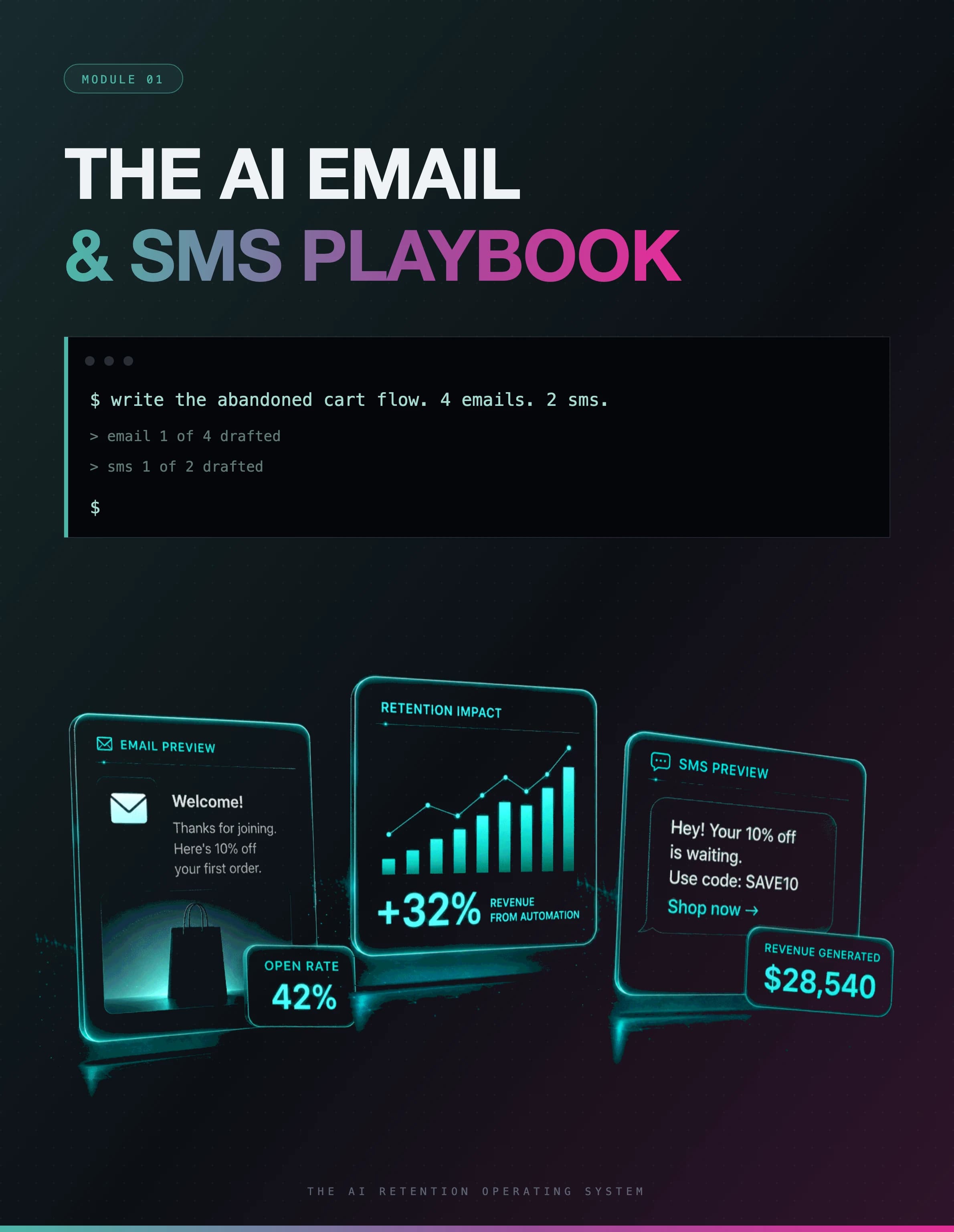 Module 01 cover: The AI Email and SMS Playbook